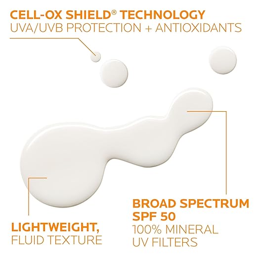 La Roche-Posay Anthelios Sunscreen SPF 40 Ultra-Light Fluid Broad Spectrum SPF 40 Face Sunscreen with Titanium Dioxide Mineral Lightweight &amp Fast-Absorbing Oil-Free Matte Finish