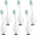 1/4/6Pcs Replacement Toothbrush Heads Compatible for PH 7022 Fits Soni Care Essence Xtreme Elite Advance .etc(5 White 5Black)