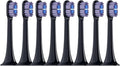 4/8PCS Replacement Brush Heads Compatible for MIJIA T700 Sonic Electric Toothbrush Bristle with Caps Sealed Pack(8 PCS Purple)
