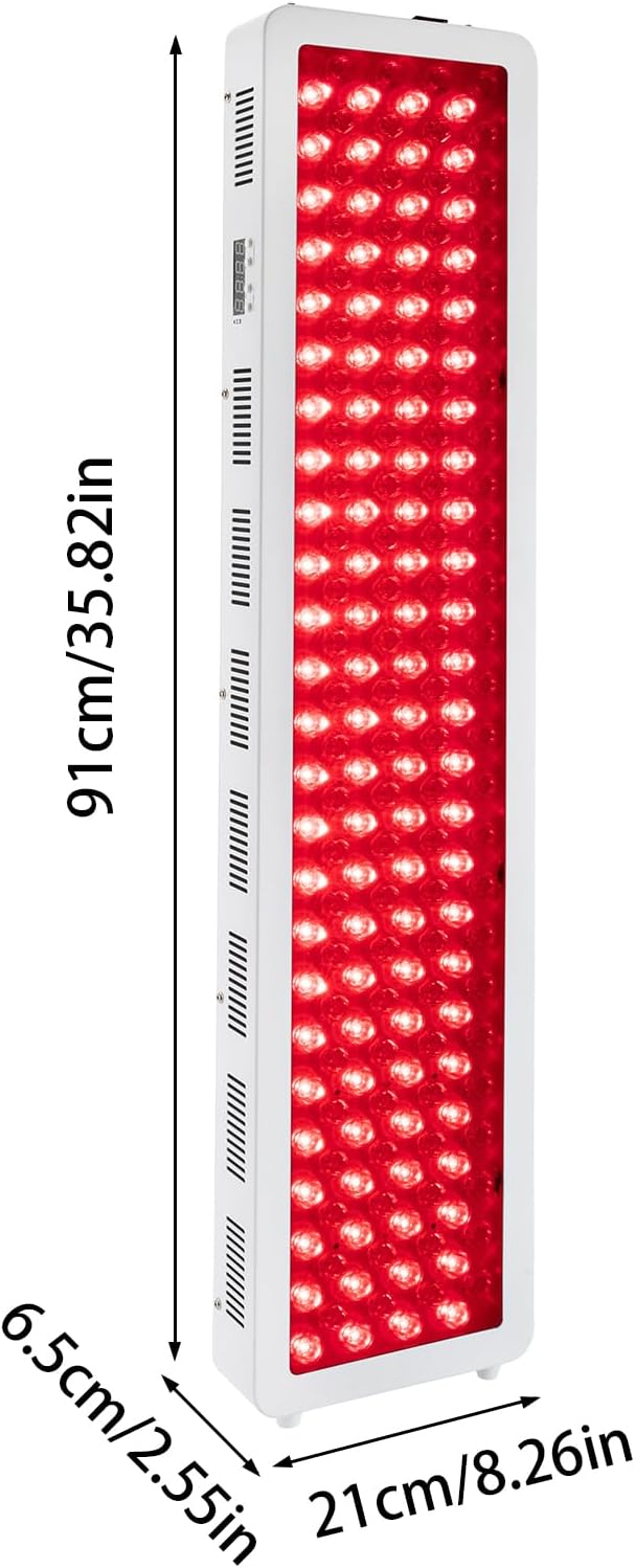 1000W Red Light Therapy Device for Body Skin. Near Infrared Light Therapy Dual Chip 660nm 850nm 200pcs Clinical Grade LEDs High Power Red Light Panel for Recovery Skin Health Pain Relief.