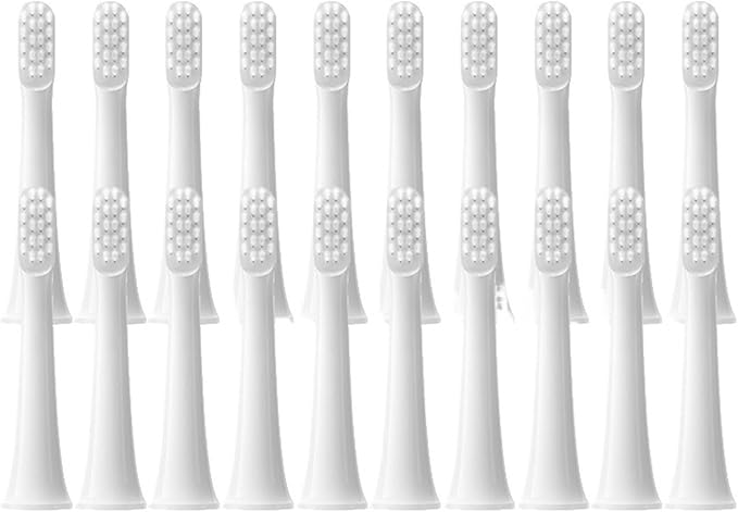 Electric Toothbrush Head Compatible for T100 20Pcs(20Pcs White)