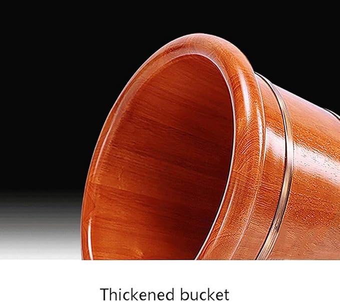 Foot Tub Wooden Foot Basin Household Gift Foot Soaker TubWooden Foot Soak Sauna Foot Tub Foot Basin Tub Bucket Massage Spa Sauna SoakFoot Bath Wooden Bucket Foot Spa Household Wash Basin Househ