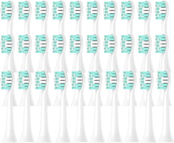 Compatible for HX6932 HX6933 HX6942 HX6950 HX6952 HX6982 Replacement Toothbrush Head(30pcs)
