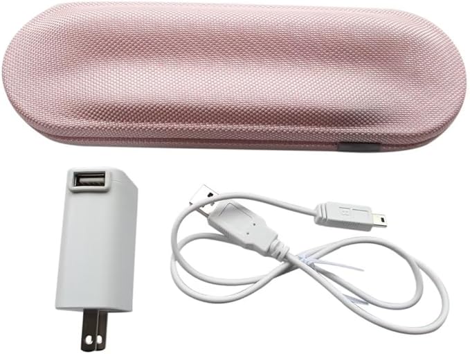 Travel Charger Case w/AC Charer+USB Cable 2023 New HX9210 HX9200 Replacement for Philips Sonicare DiamondClean HX9340 HX9350 HX9382/HX9342/HX939L Toothbrushes(Pink)