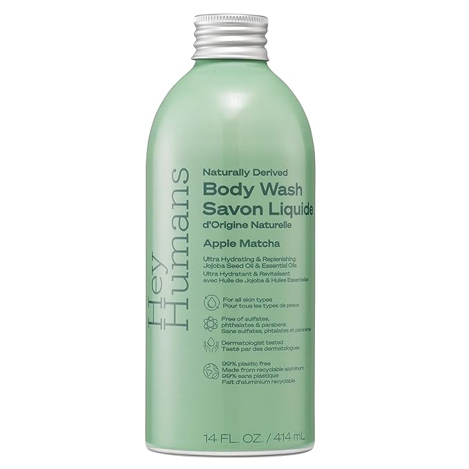 Apple Matcha and Coconut Mint - Moisturizing Body Wash with Natural Ingredients &amp Jojoba Oil | Clean Vegan Sulfate Free Bath &amp Body Wash for Women &amp Men | Recyclable Bottle 14 Fl Oz (Va