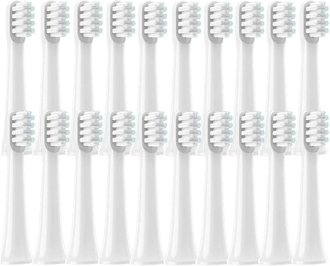 20/50/100PCS PCSCompatible for XIAOMI MIJIA T100 Brush Heads Replacement Soft Electric Toothbrush Nozzles(100White)