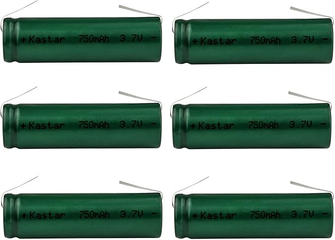 Kastar 6 Pcs Li-ion Battery Replacement for Philip Norelco Shaver Razor RQ1095 RQ1250 RQ1260 RQ1270 RQ1280 RQ1290 Smarttouch-XL RQ1050 RQ1060 RQ1065 RQ1070 RQ1075 RQ1085