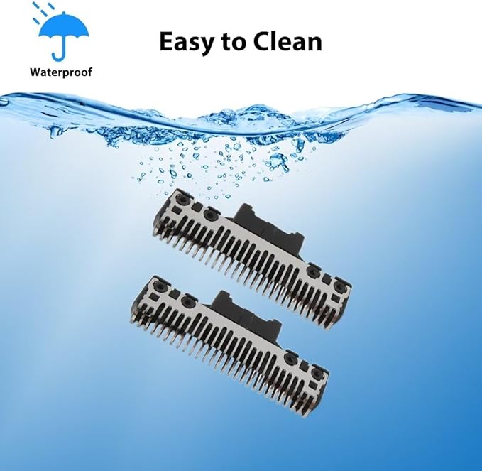2 Pack Latest Upgraded Shaver Cutter Blades WES9075P for Panasonic Shaver Foil WES9077P WES9070 WES9077 WES9079 WES9075