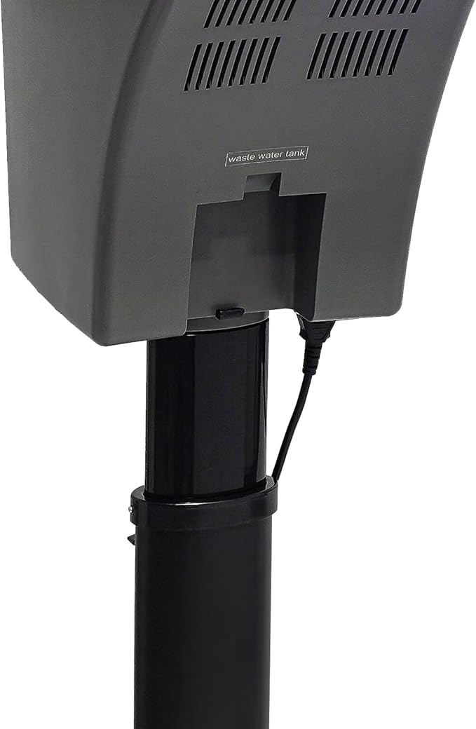 Household Hair Steamer 7 Light Professional Hair Salon Steamer with Large Water Tank 700W Standing Deep Conditioning Hair Steamer Machine Hair-Care Machine for Salons Barbershops (Black)
