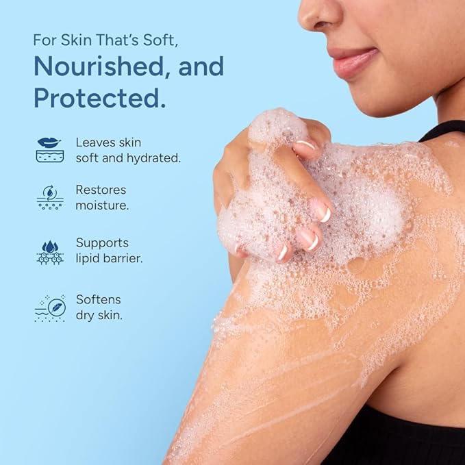 Moisturising Body Wash for Dry Skin with Shea Butter &amp Glycerine | Protects Skin Barrier | Velvety Soft Skin | Body Wash for Women &amp Men | Paraben &amp Silicone-Free | For All Skin Types | 30