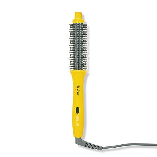 Drybar The Curl Party Heated Curling Round Brush – Salon Curling Wand with Long-Lasting Shiny Results