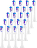4/8/12/16Pcs Replacement Toothbrush Heads Compatible with Electric Brush Head 6500 6100 7500 5300(20pcs)