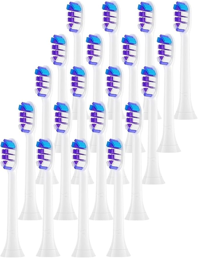 4/8/12/16Pcs Replacement Toothbrush Heads Compatible with Electric Brush Head 6500 6100 7500 5300(20pcs)