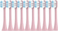10PCS Replacement Toothbrushes HeadCompatible for SOOCAS X3/X3 Pro/X1/V1/V2/D3/X3U/X5(10Pink)