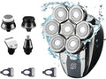Head Shaver for Men 5 in 1 Men's Shaver Trimmer for Men Electric Shaver 7D Independently Razor Wet and Dry Hair Cutting Machine with Clipper