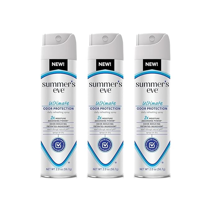 Summer's Eve Ultimate Odor Protection Feminine Spray 2 OZ (Pack of 3)