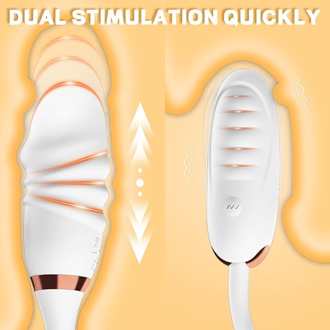 Wearable Vibrating Massager - Double Head Relaxes Muscles 9 Speeds Viboators Toy- Electric Foot Silent Personal for Sports Massage Tools Relaxation PW001 (Medium)