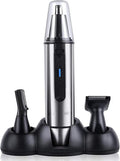 Ear and Nose Hair Trimmer Professional Painless Eyebrow Facial Ear Hair Trimmer Clipper for Men and Women Battery-Operated IPX7 Waterproof Dual Edge Blades for Easy Cleansing