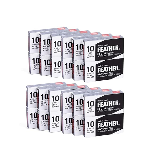 240 Feather FHS-10 Japanese Steel Razor Blades - Refill for OneBlade Core Hybrid &amp Genesis Razors