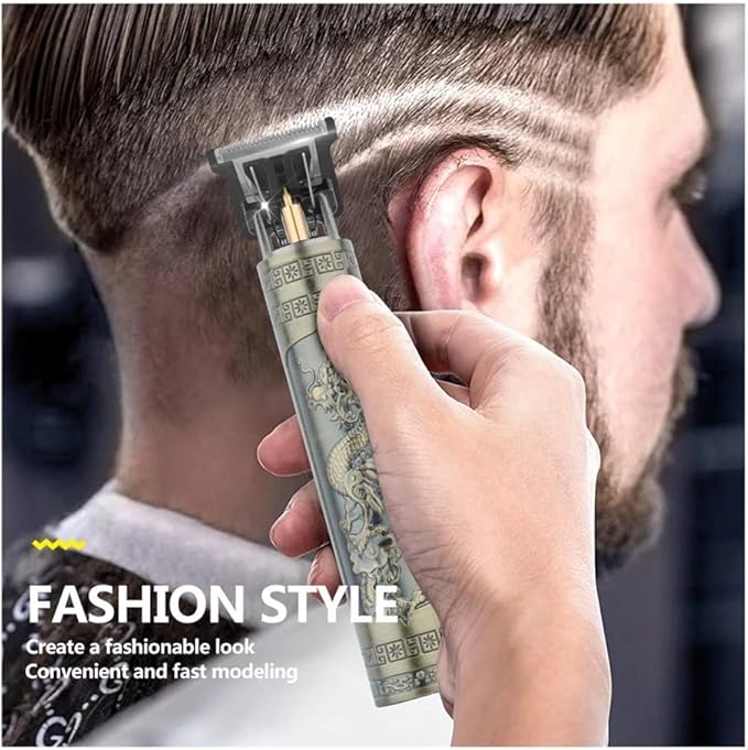 Razors Sale Vintage T9 Electric Cordless Hair Cutting Machine Professional Hair Barber Trimmer for Men Clipper Shaver Beard Lighter(Plastic dragon3)