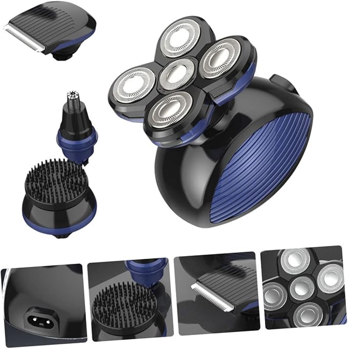 Beard Clippers USB Rechargeable Hair Removal Machine for Men Compact Electric Trimmer with Nose Hair Removal Function Lightweight and Durable Design for Travel and Home Use