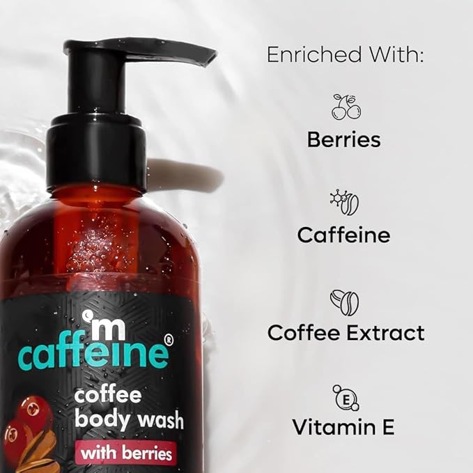 SENTA Body Wash with Berries | De-Tan &amp Deep Cleansing Shower Gel | Enriched with Vitamin C &amp in Energizing Fruity Berry Aroma | Suitable for All Skin Types | For Men &amp Women (200ml)