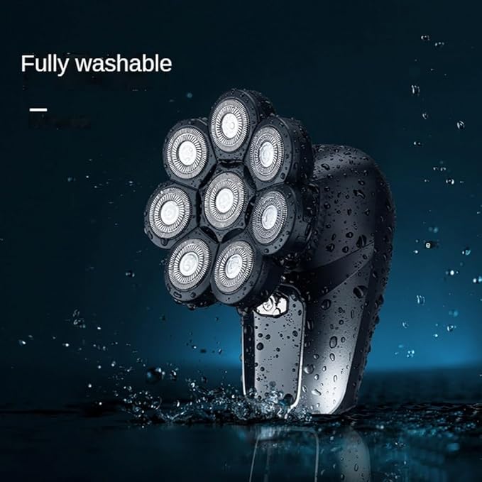 Head Shaver for Men 8 Blades Multi Grooming Kit Digital Display Electric Shaver Hair Trimmer Beard Rlectric Razor Wet Dry Men Facial Shaving Machine