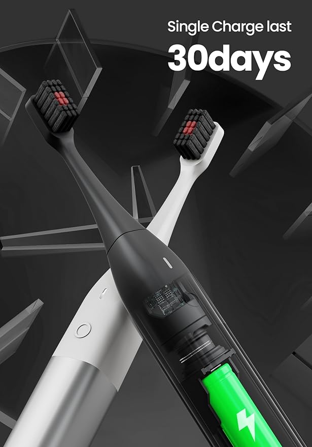 Allegro Luxury Premium Polished Metal Sonic Toothbrush M1Ivory Gold
