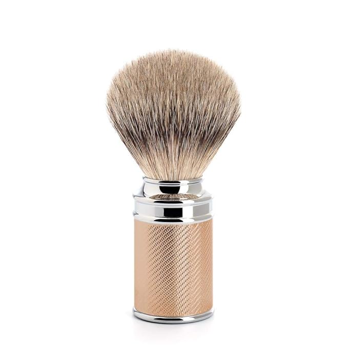 MÜHLE Rosegold Silvertip Badger Safety Razor (Closed Comb) Shaving Set - Perfect for Every Day Use Barbershop Quality Close Smooth Shave