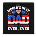 Men's Fashion Automatic Switch Digital Bathroom Weighing Scale Smart Scale USA American Flag Worlds Best Dad Ever
