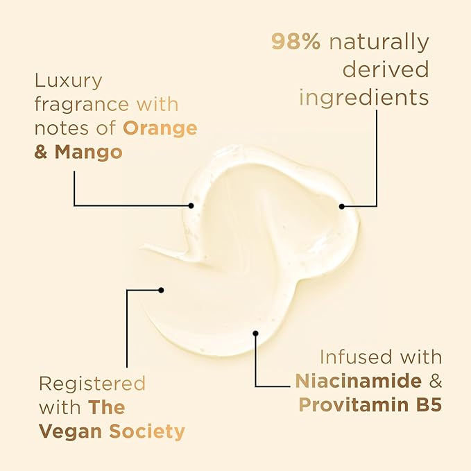 Baylis &amp Harding Kindness + Vitamin C &amp Niacinamide Orange &amp Mango Fragrance 16.9 fl. oz Cleanse &amp Glow Hand Soap (Pack of 3) - Biodegradable Formula - Vegan Friendly