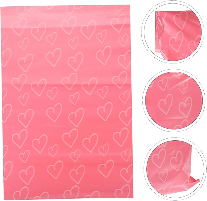 Healeved 100pcs Sanitary Bags for Women Pink Packaging Feminine Pads Disposable Menstrual Pouches Leak Lightweight