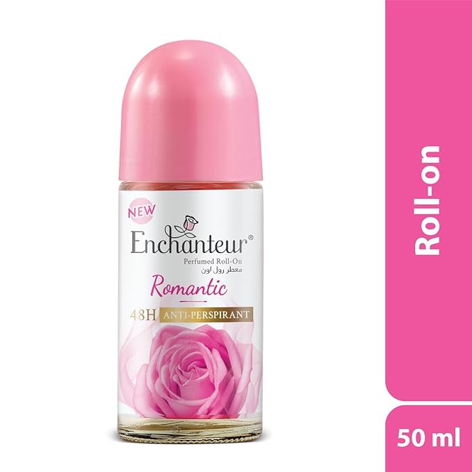 Romantic Roll-On Anti-Perspirant Deodorant En.ch.an.teur | 48-Hour Odour Protection Quick-Dry &amp Non-Sticky | Floral French Fragrance | 50 ML [1.69 Fl Oz]