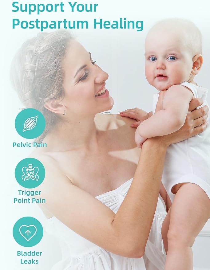 Female Personal Massager - Women Private Care Toolwith 10 Vibration and 3 HeatingRose Vibrating can Relax Pelvic Floor Muscles and Awaken Internal Tissue VitalityPrenatal and Postpartum Essentials