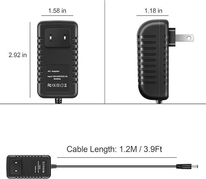 AC Adapter Charger Compatible with WuBeFine 18650 Massage Gun Deep Muscle Massager Power Supply