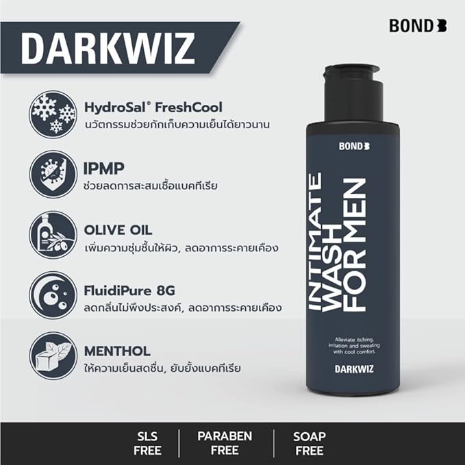 Bond Wash Intimate Wash for men Darkwiz 130ml