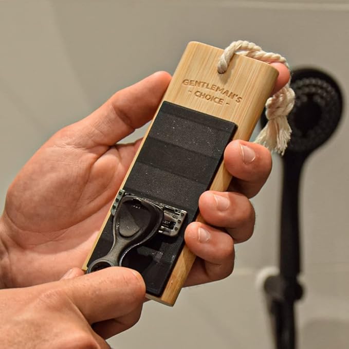 Razor Sharpener Original Wood Design Gifts for Men Gifts for Him.