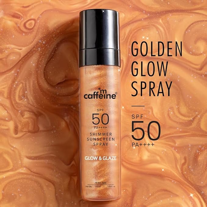 Mcaffeine's SPF 50 PA++++ Body Shimmer Spray Limited Edition 100ml