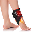 Red Light Therapy Wrap for Ankle &amp Wrist Pain Relief - 660nm Red &amp 850nm Infrared Combo Light Therapy - Rechargeable Wireless for Joint Recovery Muscle Pain