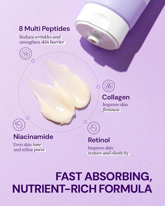 Day Shield Perfect Sunscreen SPF 50 1.7fl oz + Collagen Peptide Repair Cream 3.38 fl oz Tinted Sunscreen Face Moisturizer with Collagen Peptides and Niacinamide Korean skincare