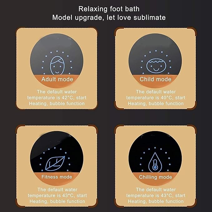 Foot Spa Bath Massager w/Heating 4 Modes 10 Motorized Maize Roller Bubbles Deep Foot Bath Massager w/Remote Controller Digital Time Temper Set