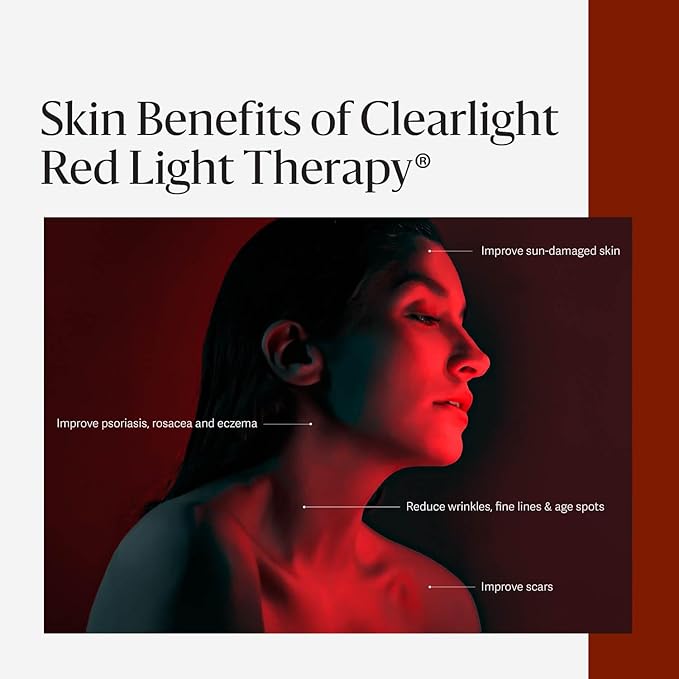 Clearlight RED Light Therapy Adjustable Wall Mount – Stainless Steel Space-Saving Compatible with CORE &amp Full Body Towers