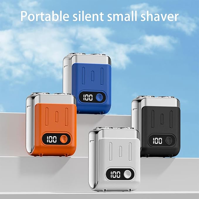 Portable Electric Shaver For Men Quiet Small Travel Trimmer With Digital Display Efficient Shaving Tool Travel Shaver