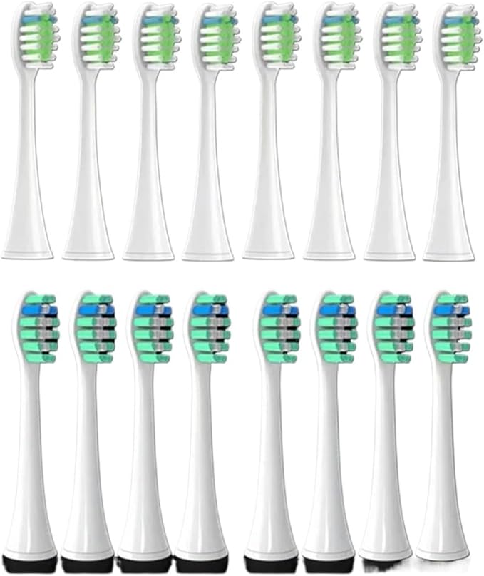 Compatible for Philips Sonicare Toothbrush Brush Head Replacement Heads HX3/HX6/HX9 Series HX3210/3211/6150/6500/6510/6530/9342/6730(8P1 8P2)