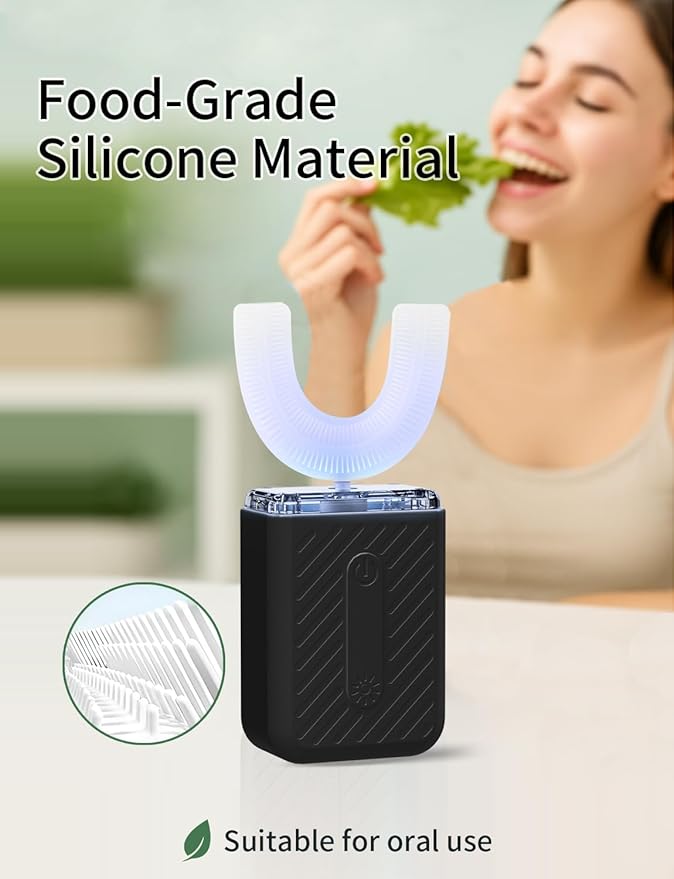 U-Shaped Electric Toothbrush for Adults Toothbrush with IPX7 Waterproof Adult Electric Toothbrush with 4 Clean Modes