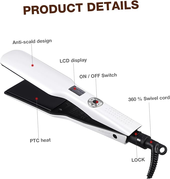 NOLITOY Multi-Function Hair Styling Tool Straightener Curler Ceramic Flat Iron Hot Tools Straightener