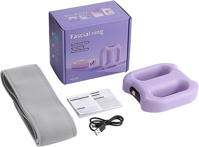 Abdominal Massager 2 in 1 Adjustable Strap and Ergonomic Grip Fascial Body Massager for Muscles | For Fitness Training Buttocks Back Thigh Arm Shoulder