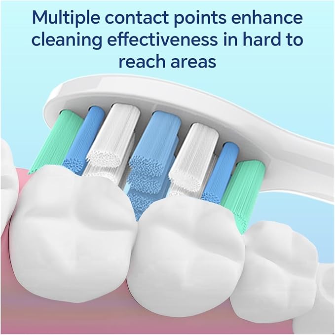 12/20 PcsCompatible for with Electric Toothbrush Replacement Brush Heads Toothbrushes Head Refills for 1100 2100 4100(Black-12 Pcs)