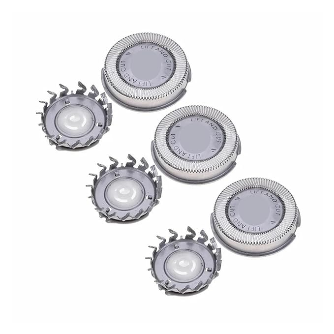 3pcs HQ56 Head Replacement Shaving Heads Compatible For Philips NorelcoHQ3 HQ4 HQ55 HQ6900 HQ46 HQ6996 HQ6970 HQ442 Razor Shaving Blade Razor head(1set)
