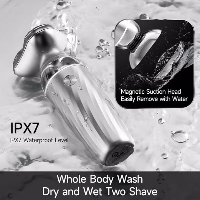 Head Shavers for Bald Men Electric Shavers Waterproof IPX7 Portable Rechargeable Shaving Machine for Men